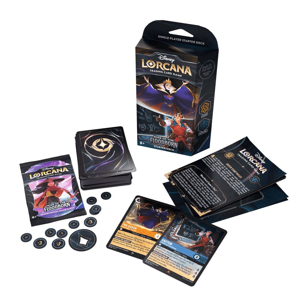 Lorcana Rise Of The Floodborn Starter Deck Amber And Sapphire