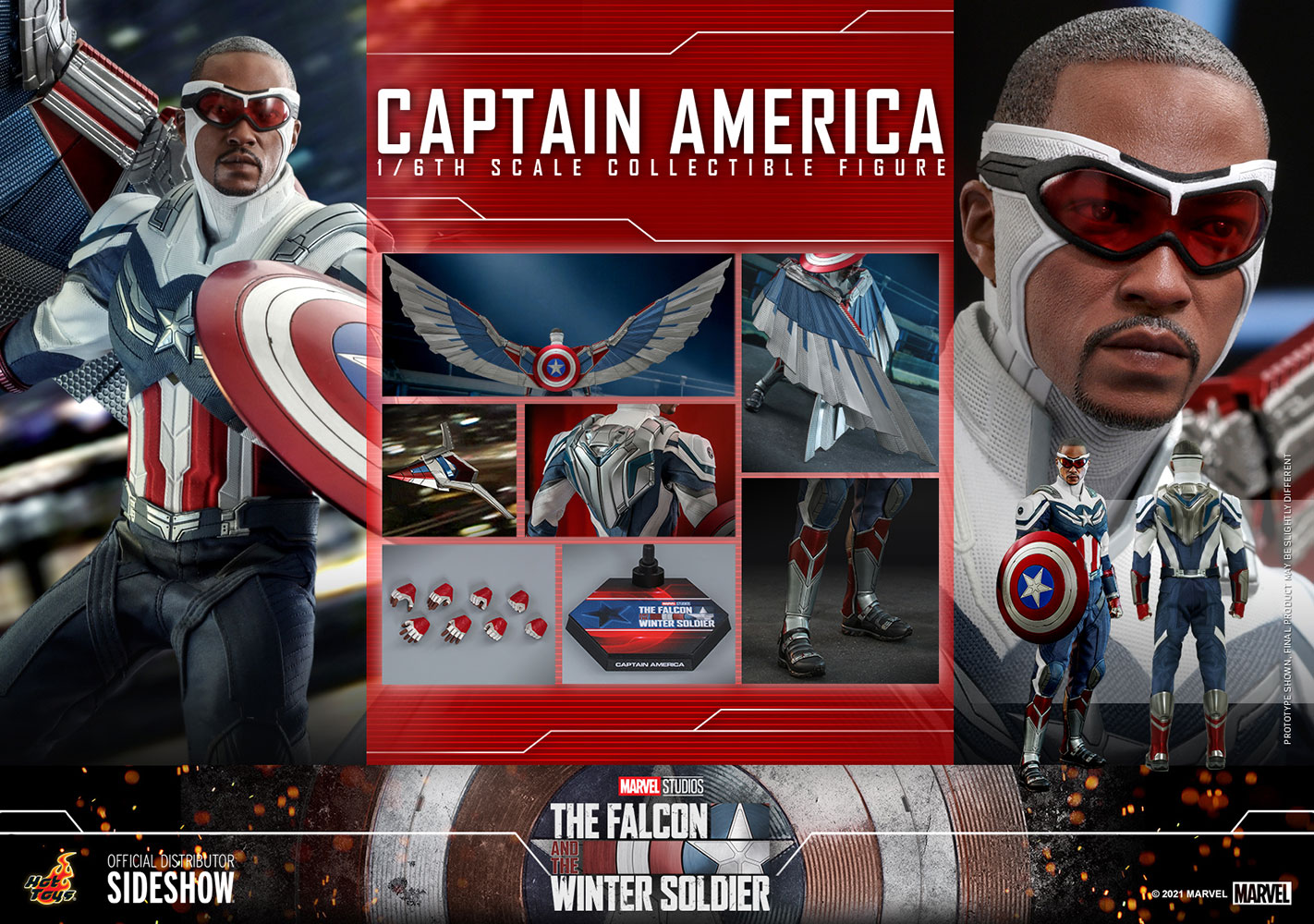 Captain America Falcon & Winter Soldier 1:6 Scale Hot Toys