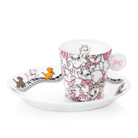 Aristocats Marie Bone China Espresso Cup and Saucer