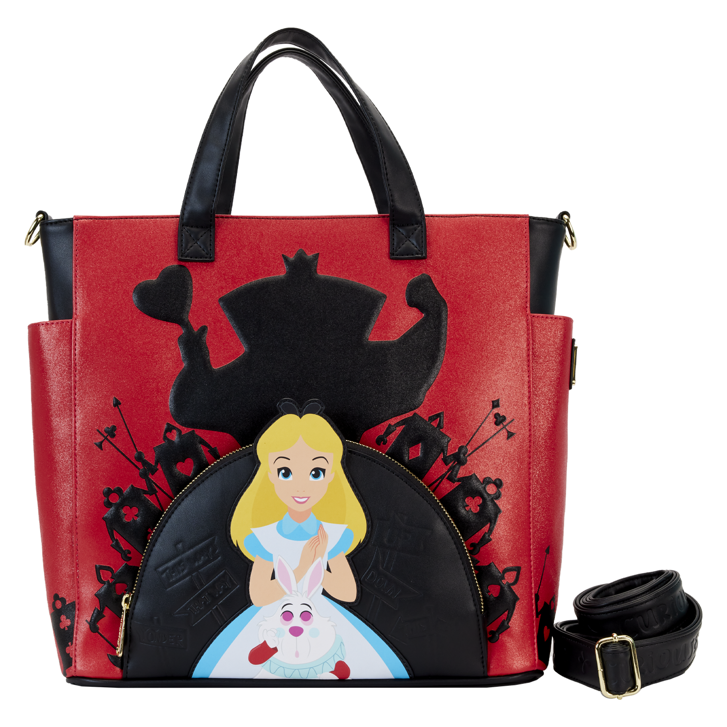 Alice in Wonderland Villains Convertible Crossbody Purse Stage