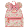 Loungefly-Disney-Minnie Mouse Pink Fancy Floral Mini Backpack