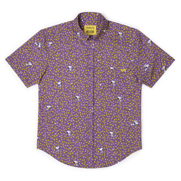RSVLTS-Peanuts-Bird & Beagle-Short Sleeve Shirt