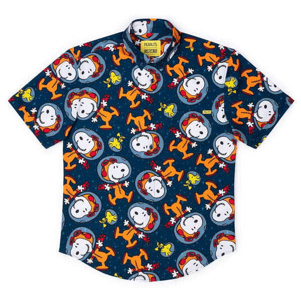 RSVLTS-Peanuts-Snoopy in Space-Short Sleeve Shirt
