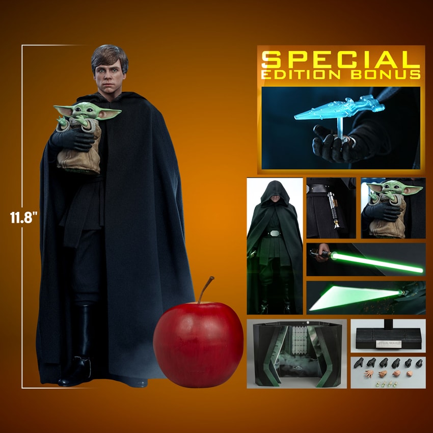 Luke Skywalker With Grogu 1:6 Scale Hot Toys