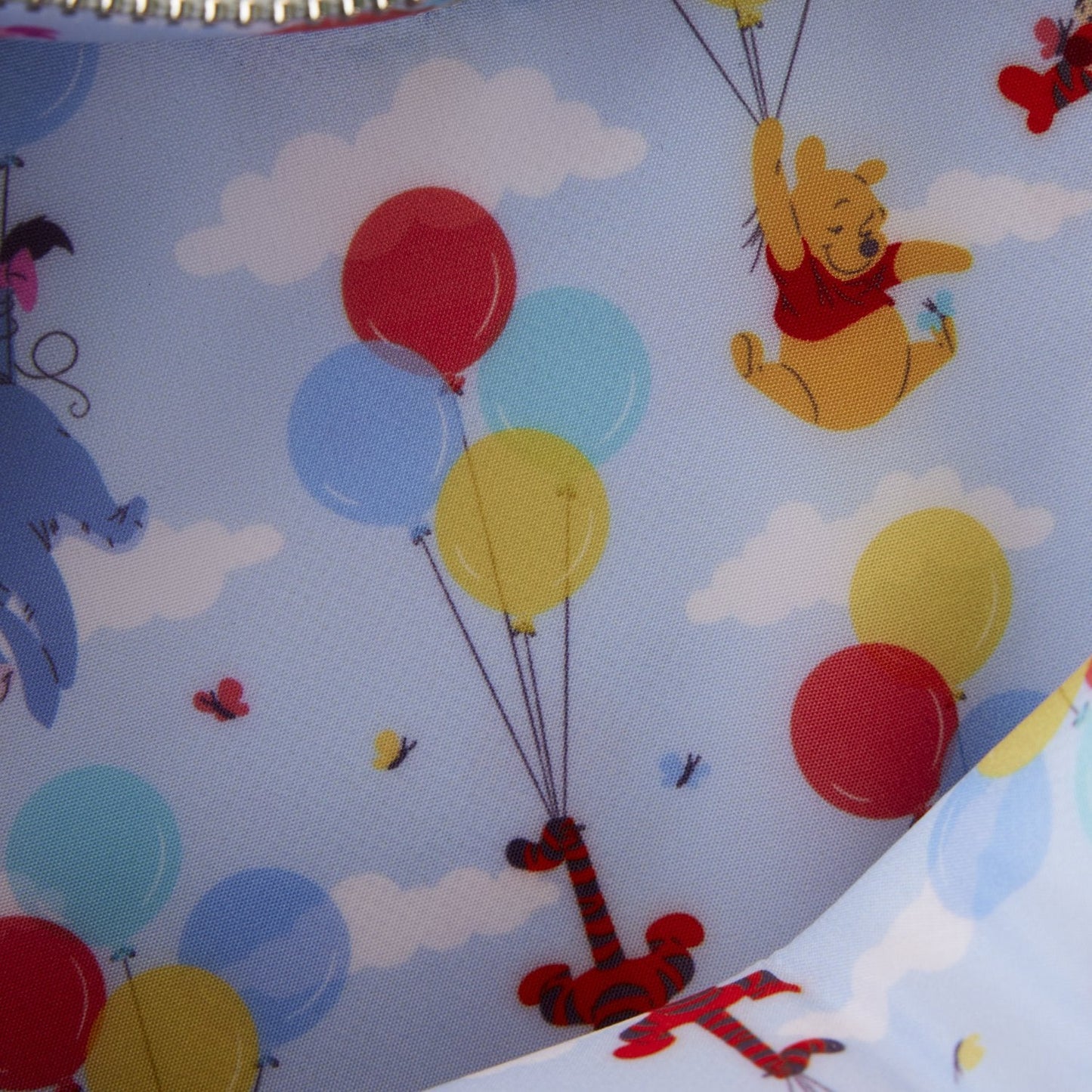 Winnie The Pooh Baloons Heart Crossbody Purse