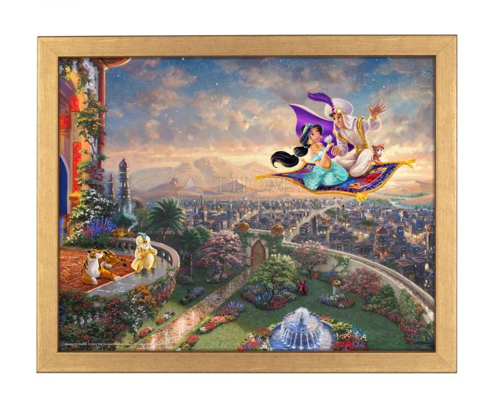Aladdin-Gold Matte Framed Art Print