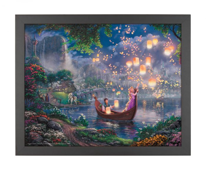 Tangled-Black Framed Art Print