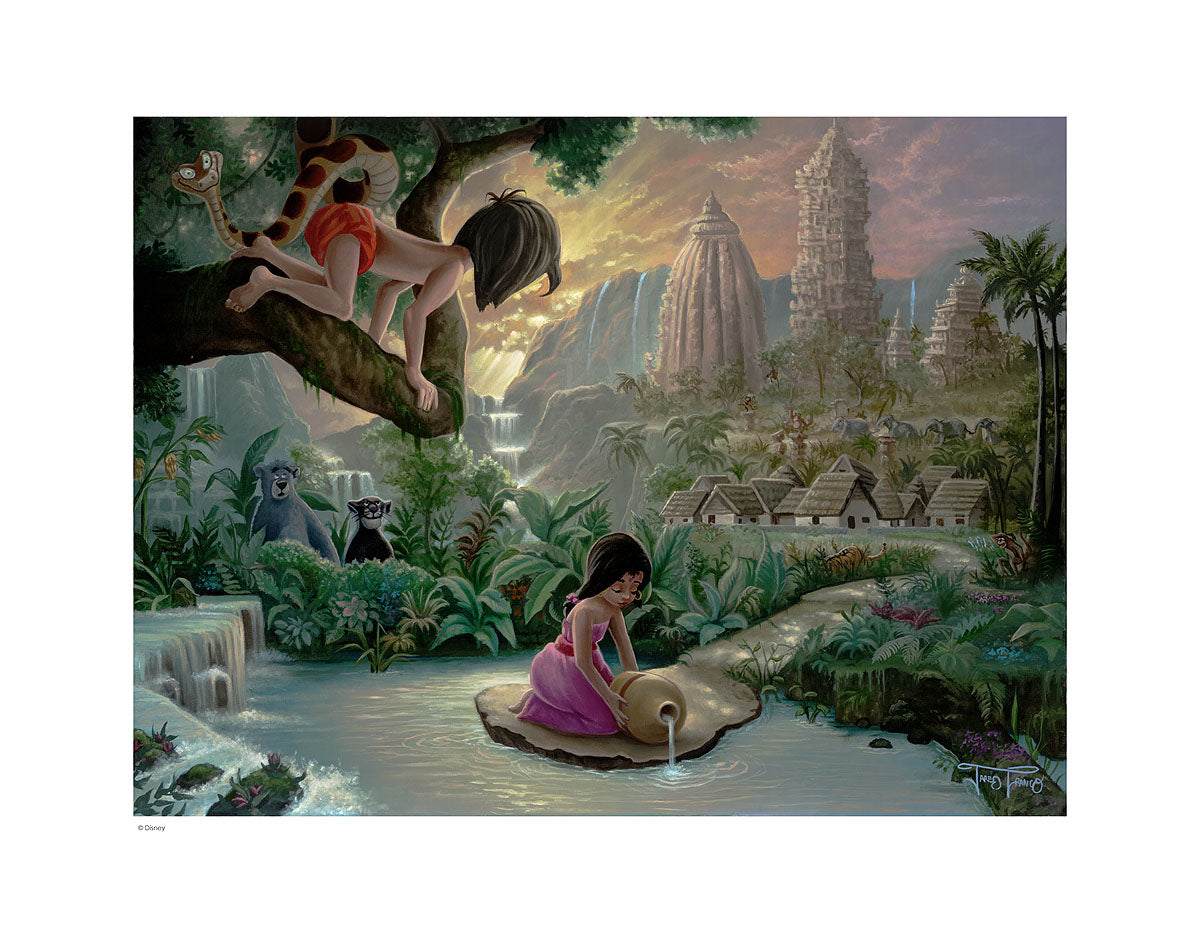 Mowgli's Neighborhood - Lithograph on paper