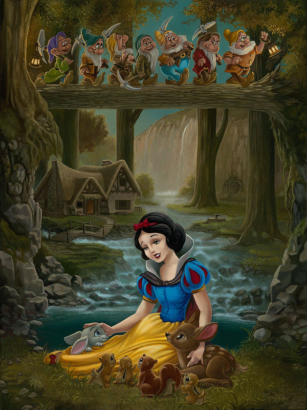 Snow White's Sanctuary-Disney Treasure on Canvas