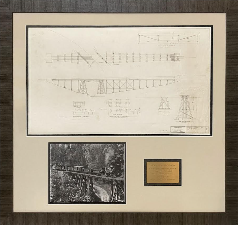 Original Carolwood Railroad Engineering Blueprint