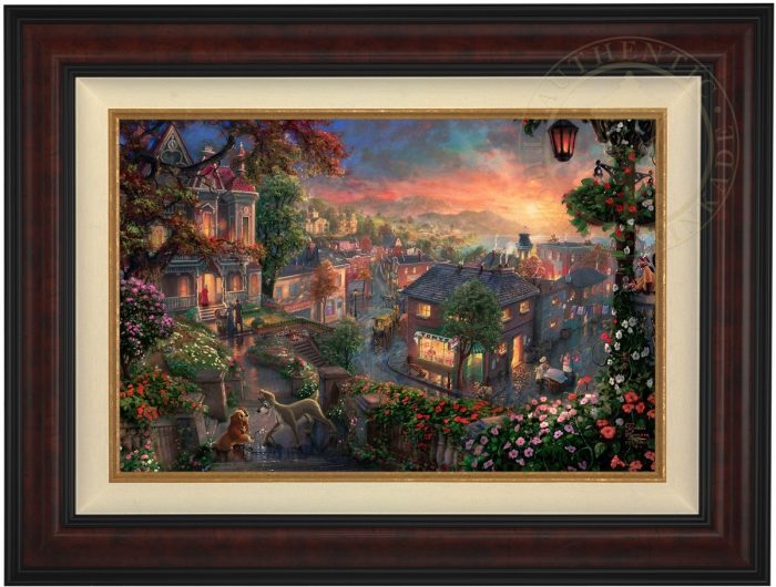Lady & The Tramp Falling in Love-LE-Burl Frame