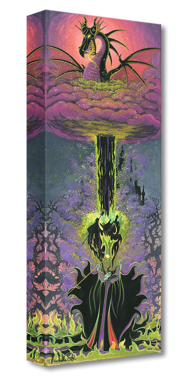 Maleficent's Transformation -  Disney Treasure On Canvas