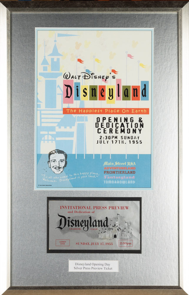 Disneyland Silver Press Preview Ticket