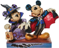 Enesco Terrifying Trick-or-Treaters Mickey & Minnie Figure By Jim Shore