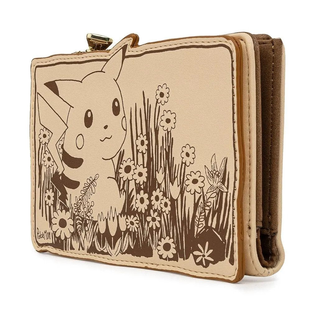 Pokemon Sepia Pikachu Flap Wallet