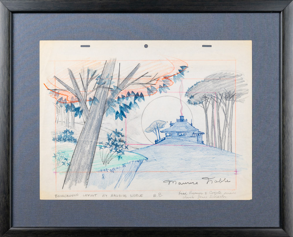 Coyote/Roadrunner Background Sketch