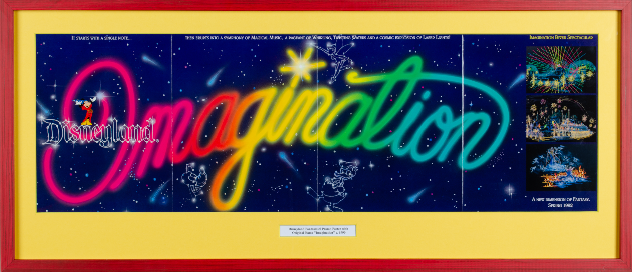 Vintage Fantasmic Promo Poster with Original Name "Imagination"