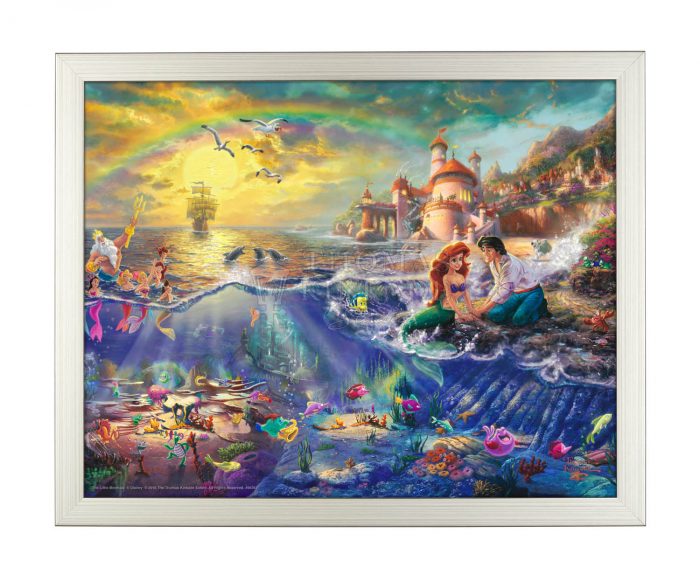 Little Mermaid-Silver Framed Art Print