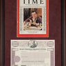 Original Time Magazine & Walt Disney Stock Certificate