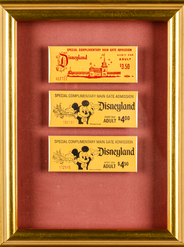 Complimentary Admission Passes To Disneyland. c. 1699, 1970s