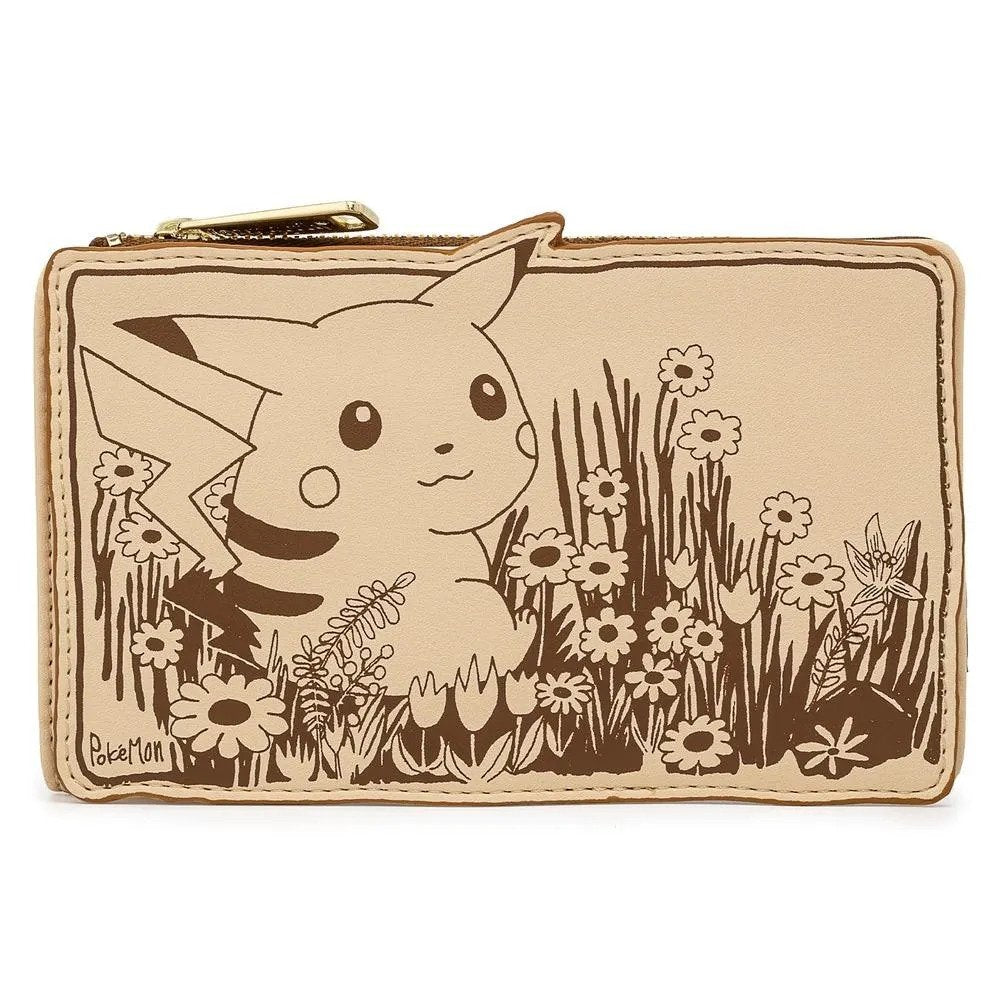 Pokemon Sepia Pikachu Flap Wallet