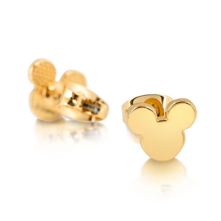 Mickey Mouse Stud Earrings Gold