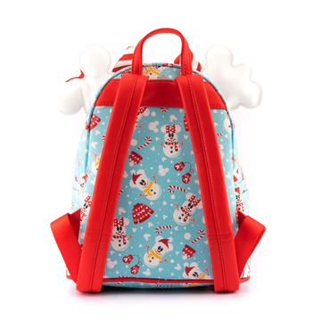Disney Mickey/Minnie Snowman AOP Mini Backpack Headband Set