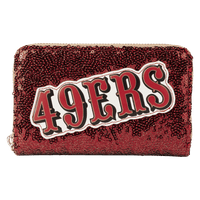 NFL San Francisco 49ers Sequin Zip Around Wallet