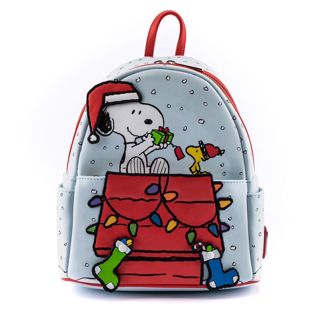 Peanuts Gift Giving Snoopy And Woodstock Mini Backpack