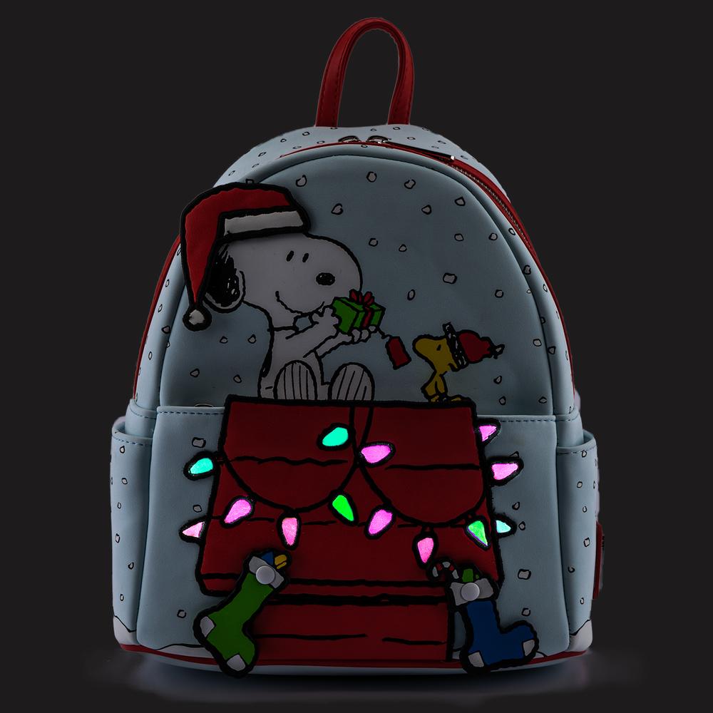 Peanuts Gift Giving Snoopy And Woodstock Mini Backpack