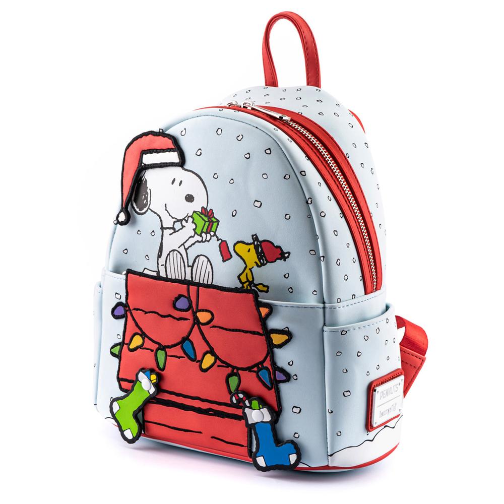 Peanuts Gift Giving Snoopy And Woodstock Mini Backpack