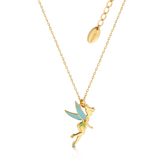 Yellow Gold Plated Tinkerbell Necklace
