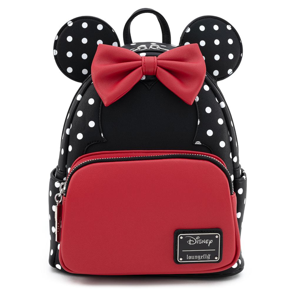 Loungefly Minnie Mouse Polka Dot/Bow Mini Backpack