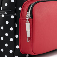 Loungefly Minnie Mouse Polka Dot/Bow Mini Backpack