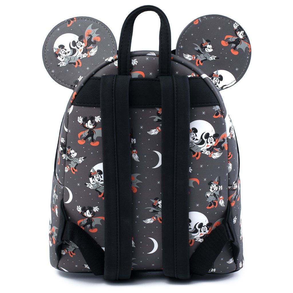 Mickey/Minnie Halloween Vamp Witch AOP Mini Backpack
