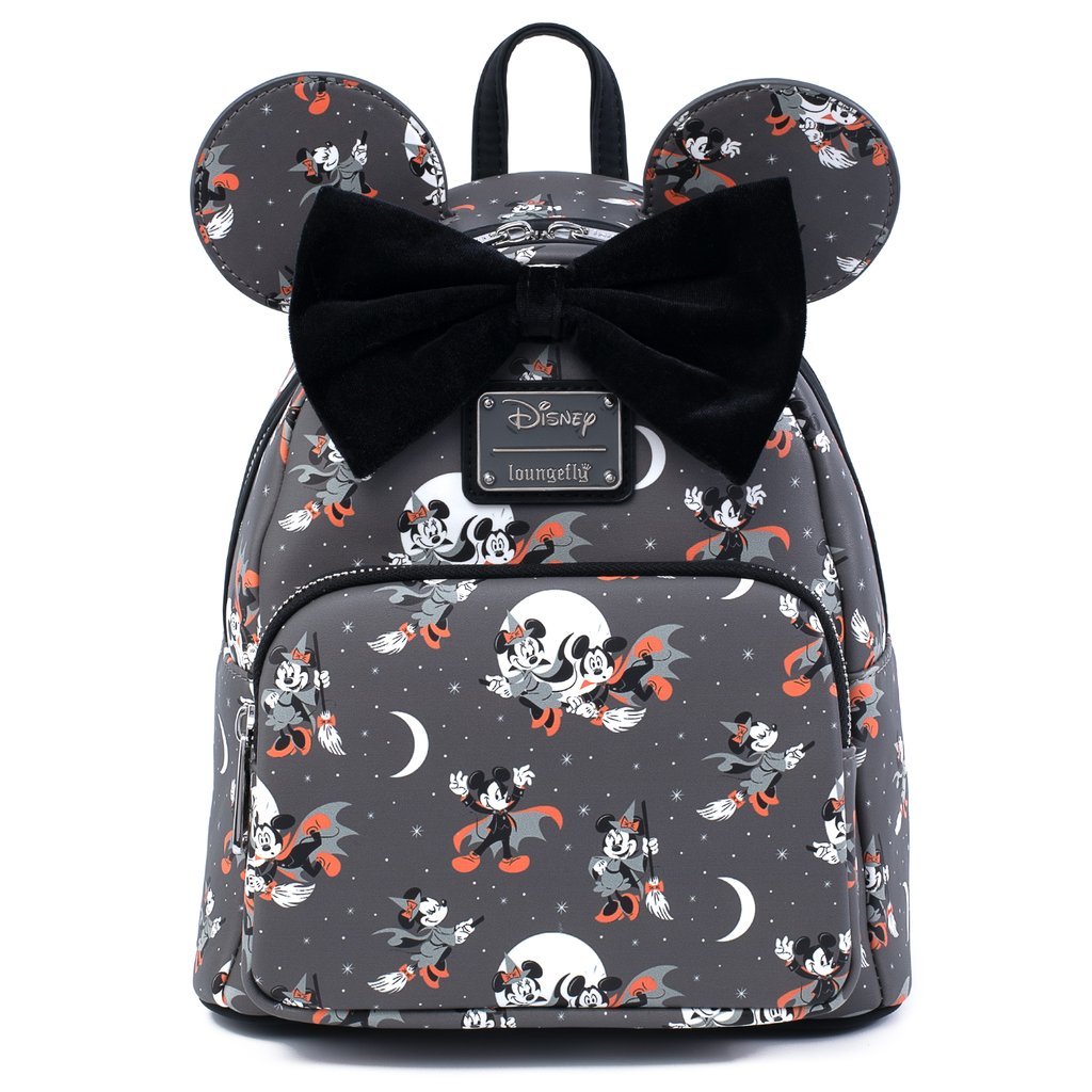 Mickey/Minnie Halloween Vamp Witch AOP Mini Backpack