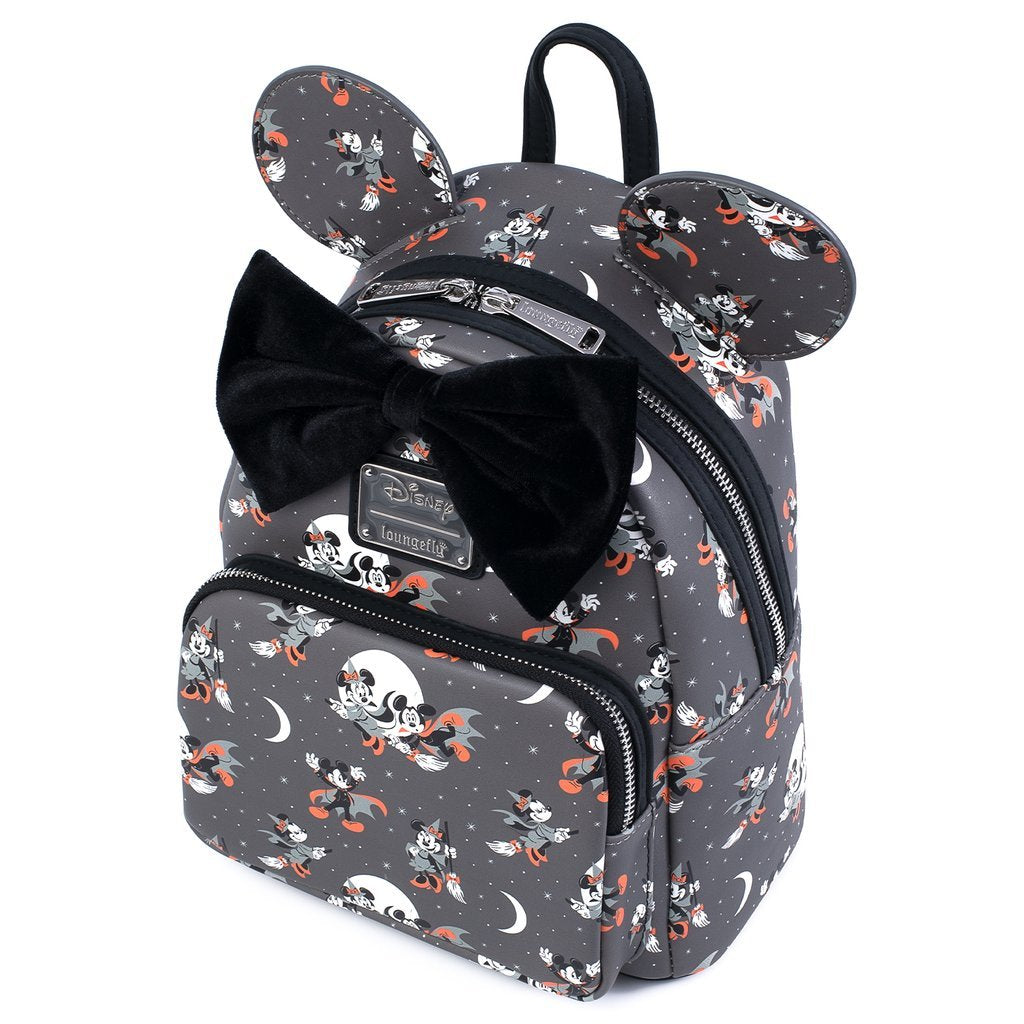 Mickey Minnie Halloween Vamp Witch AOP Mini Backpack