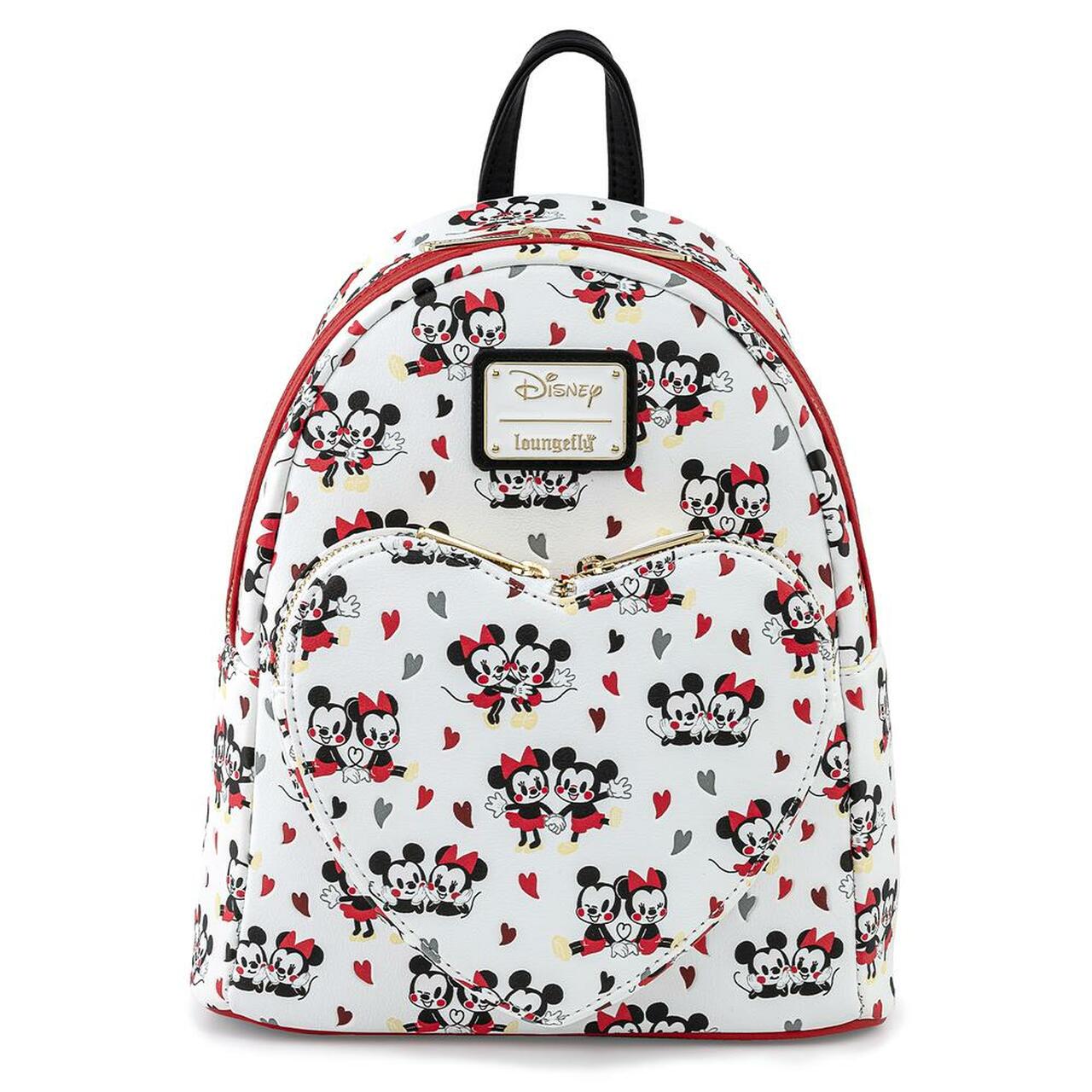 Mickey/Minnie Heart AOP Mini Backpack