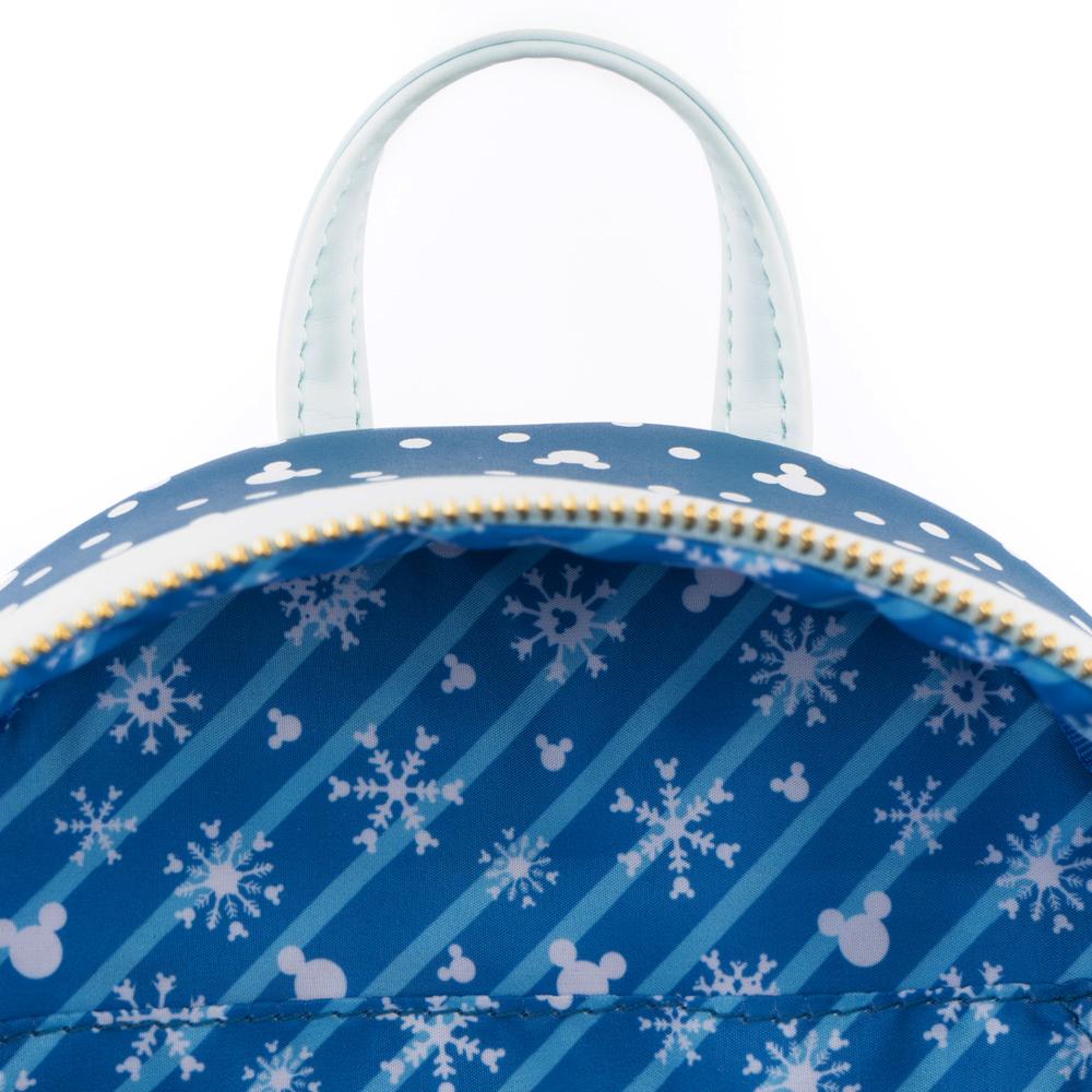 Disney Snowman Mickey/Minnie Snow Globe Mini Backpack