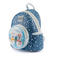 Disney Snowman Mickey/Minnie Snow Globe Mini Backpack
