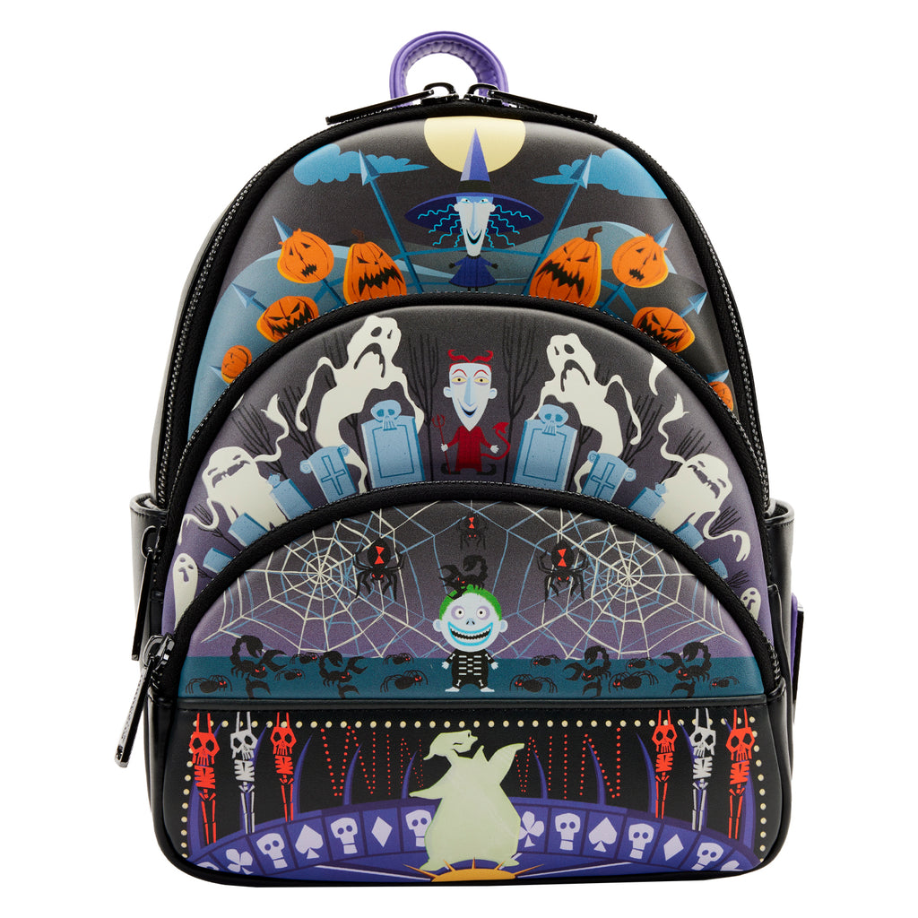 Disney NBC Triple Pocket Lock, Shock , and Barrel/Oogie Boogie Mini Backpack