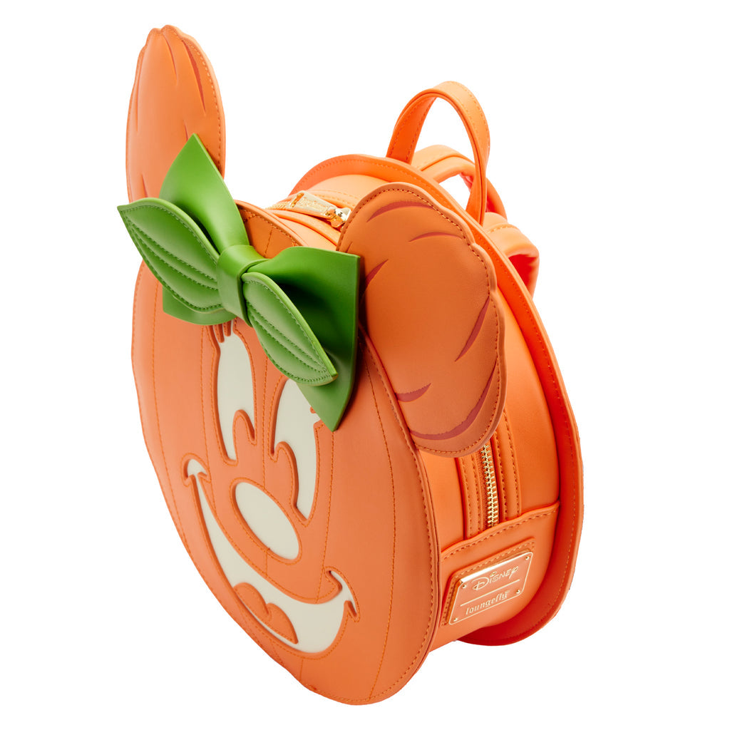 Disney Glow Face Minnie Pumpkin Mini Backpack