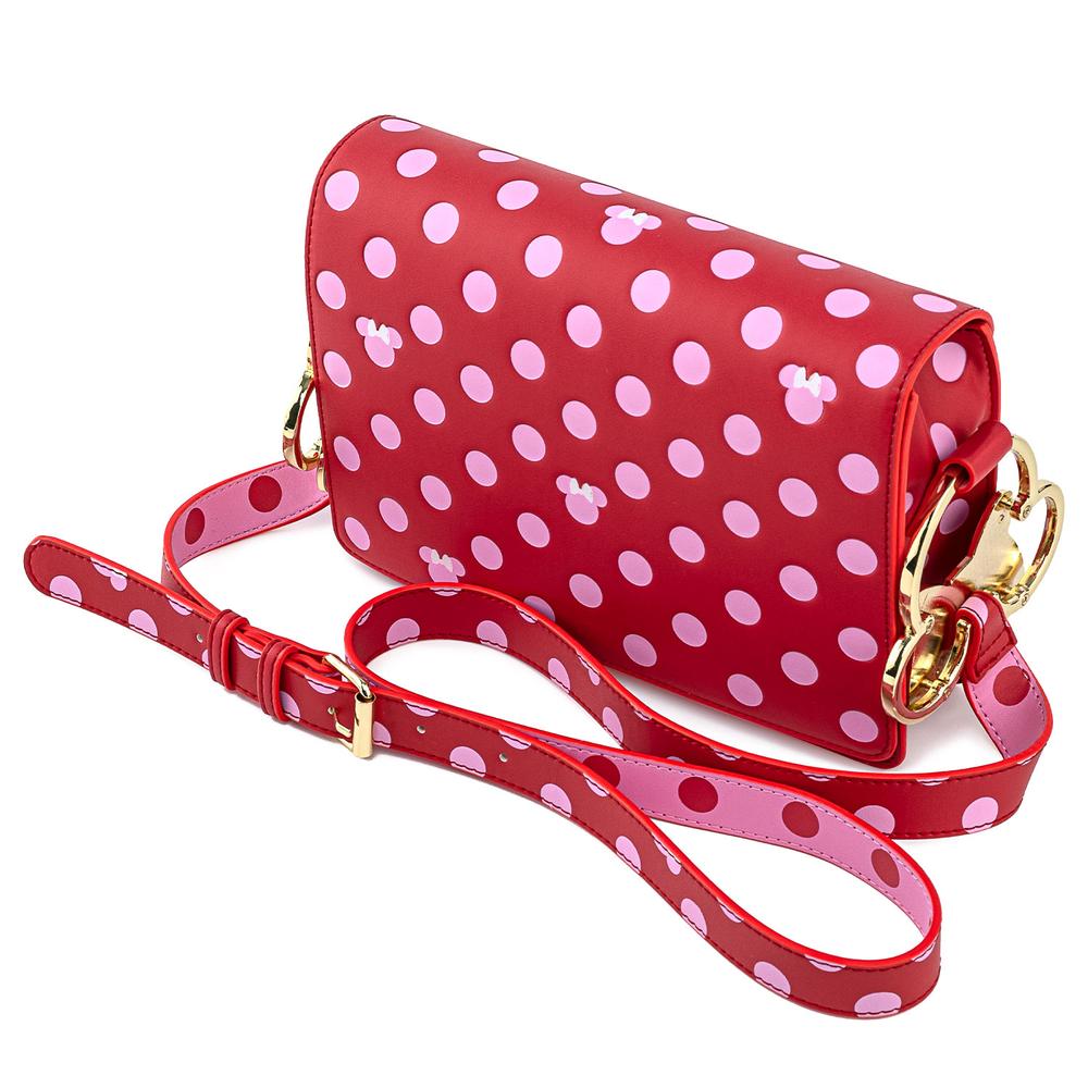 Minnie Pink Polka Dot Bow Strap Cross Body