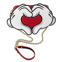 Mickey Heart Hands Cross Body Bag
