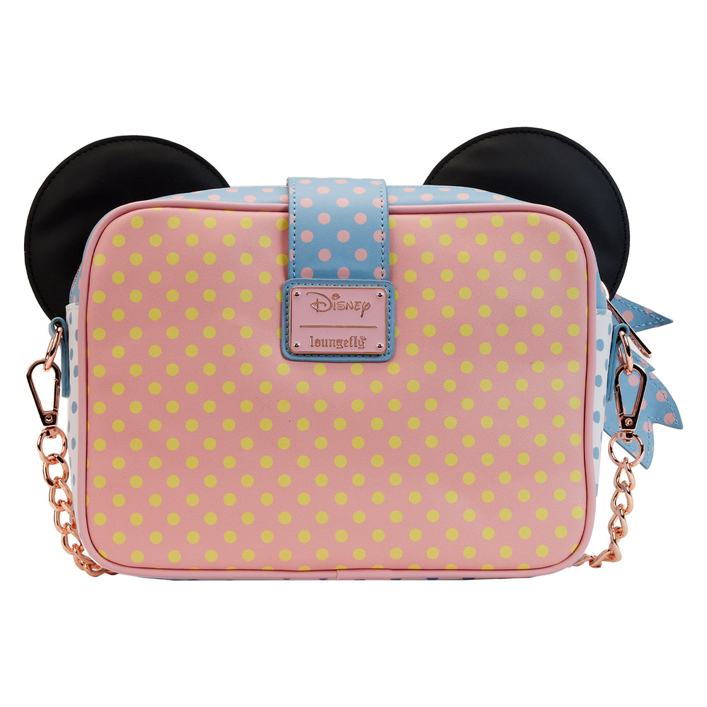 Minnie Pastel Color Block Dots Crossbody Bag