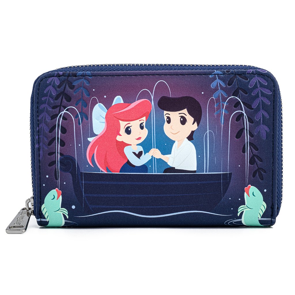 Little Mermaid Gondola Scene Zip Around Wallet