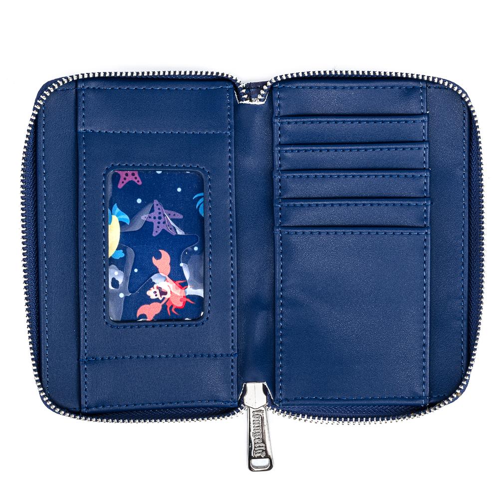 Little Mermaid Gondola Scene Zip Around Wallet