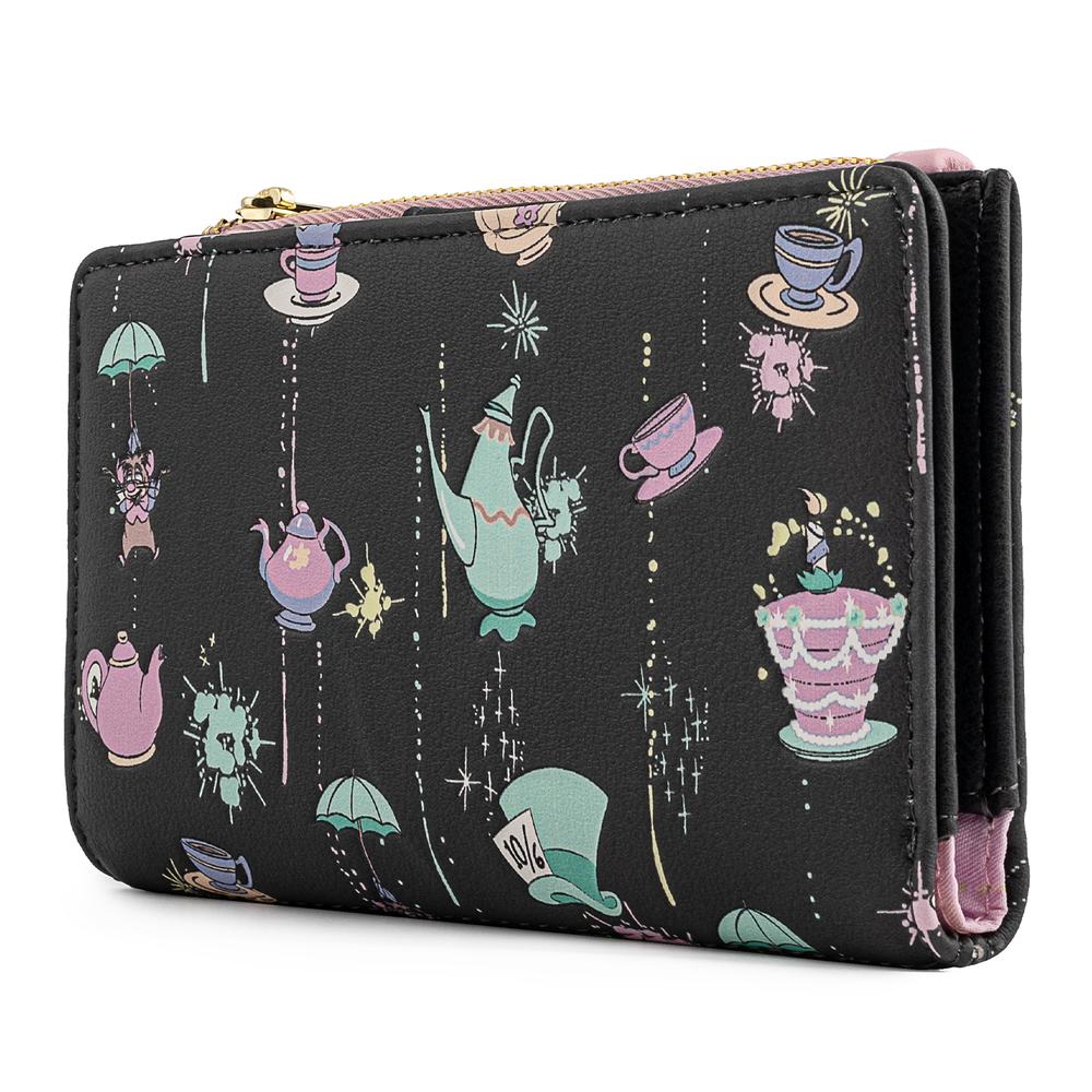 Disney Alice In Wonderland A Very Merry Unbirthday To You Flap Wallet