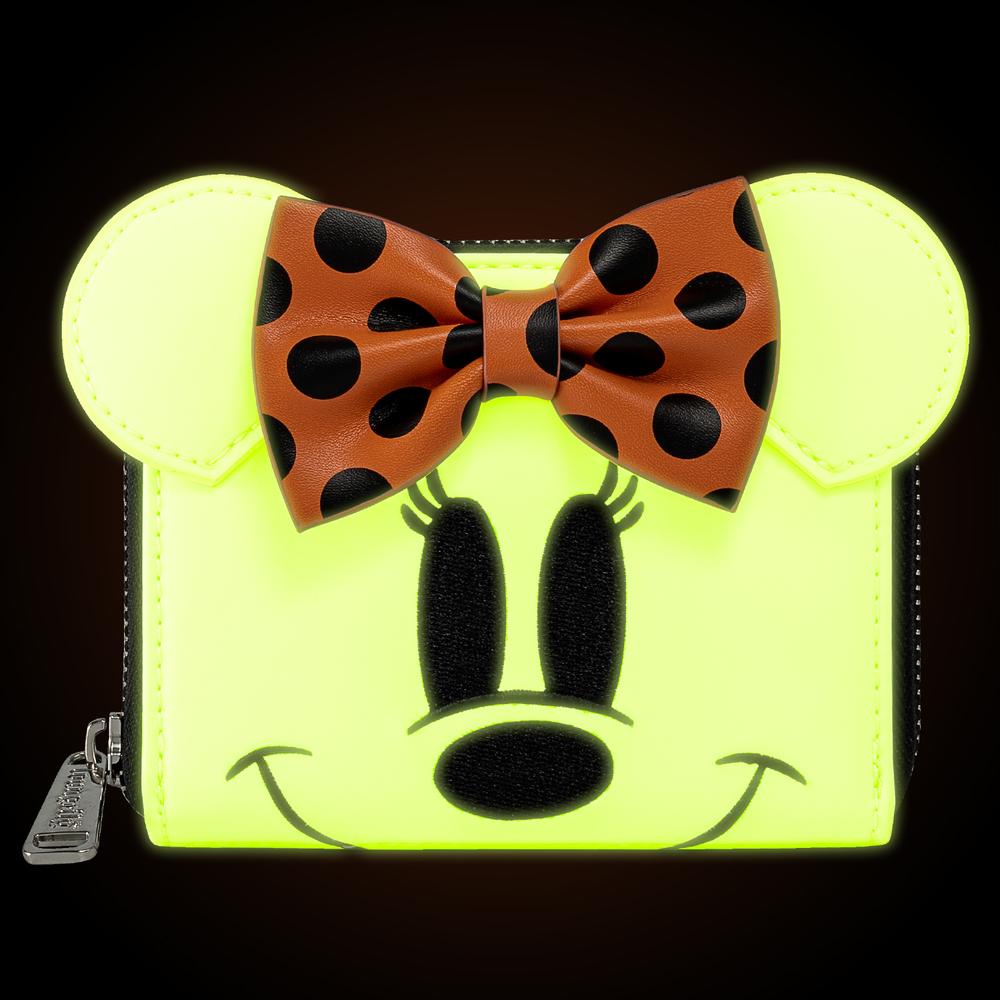 Ghost Minnie Glow-in-the-Dark Ziparound Wallet