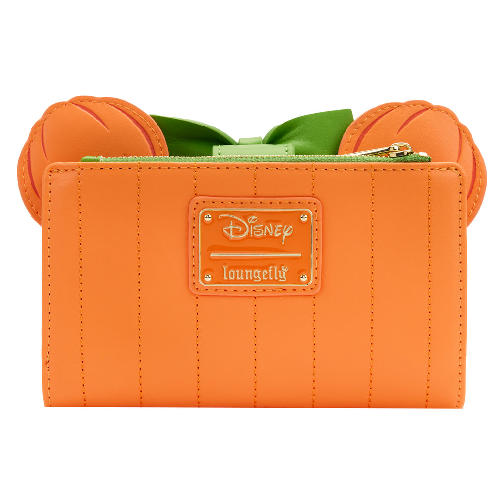 Disney Glow Face Pumpkin Minnie Flap Wallet